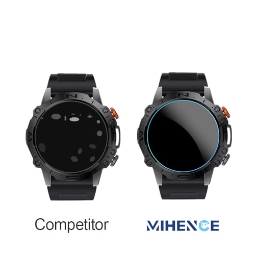 Mihence Screen Protector Compatible for K59 / ST19 1.43'' Smartwatch , 9H Tempered Glass Protective Film Compatible for GLONHI K59 Pro / SIEMORL ST19 / LIGE ST19 / ESFOE ST19 / LIGE K59 1.43 Inches Smart Watch ( 3PCS )