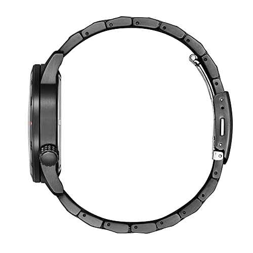 Citizen Men's Eco-Drive Weekender Avion Field Watch in Black IP Stainless Steel, Black Dial (Model: BM7555-59E)