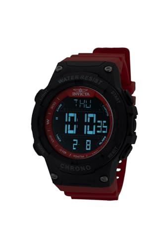 Invicta Invicta Racing Men 52mm Plastic Black Black dial Electronic Digital