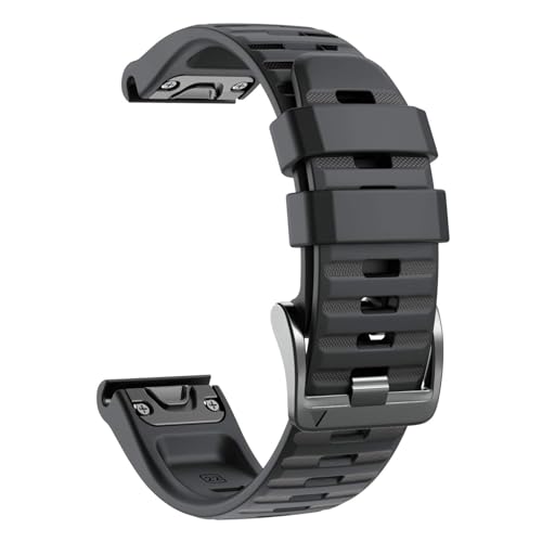 ANCOOL Compatible with Fenix 6/Fenix 7 Bands 22MM Quickfit Silicone Watch Band Replacement for Fenix 8 47mm/7 Pro/6 Pro/5/5 Plus/Approach S60/S62/Quatix 6 (Black)