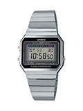 Casio Men's A700W-1ACF Classic Digital Display Quartz Silver Watch