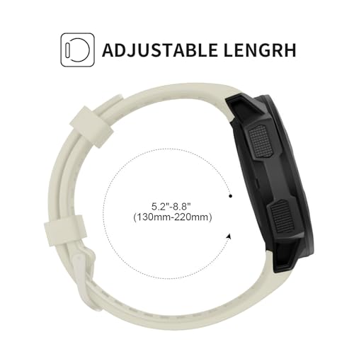 BaayCerrie for Garmin Instinct Watch Bands Replacement, Soft Silicone Strap Compatible with Garmin Instinct 2/ Solar/Tactical