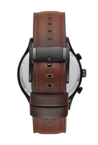 Fenmore Midsize Multifunction Brown Leather Watch