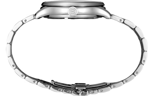 SEIKO SSA463 Watch for Men - Presage Collection - Stainless Steel Case, Leather Strap, Elegant Design, Precision Timekeeping, Dark Green