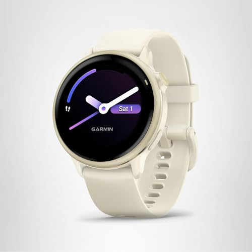 Garmin vívoactive® 6, Health and Fitness GPS Smartwatch, AMOLED Display, Up to 11 Days of Battery, Lunar Gold with Bone Band