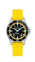 Hamilton Khaki Navy Scuba Automatic Men's Watch, 40mm Stainless Steel Case, Swiss Made, Black Dial Analog Wrist Watch for Men, 100m Waterproof, Sapphire Crystal, 3-Hand Movement, Rubber Strap
