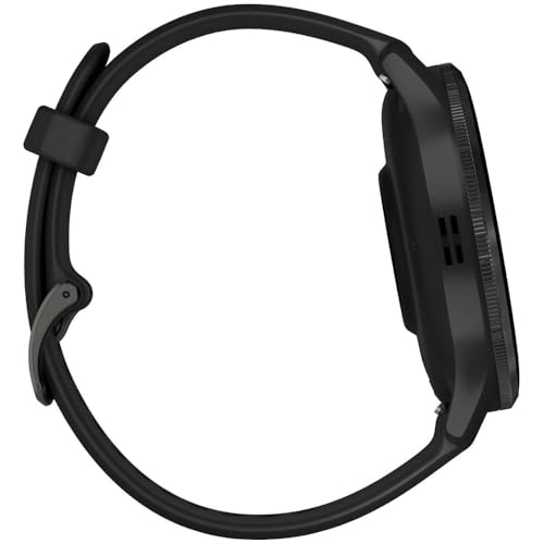 Garmin Venu 3 (Refurbished) Slate Stainless Steel Bezel 1.4-Inch AMOLED Touchscreen Display Smart Watch with 45mm Black Case and Silicone Band, 010-N2784-01