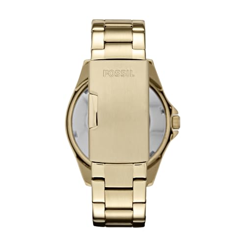 Fossil Women's Watch, Riley Quartz Stainless Steel Multifunction Watch for Women, Color: Gold Glitz