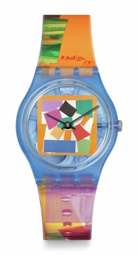 Swatch Gent Unisex Watch Casual Bioceramic Blue Quartz Waterproof Matisse's Snail
