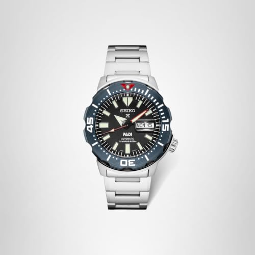 SEIKO SRPE27 Automatic Dive Watch for Men - Prospex PADI Special Edition - LumiBrite Hands, Elapsed Timing Bezel - Water Resistant 200M