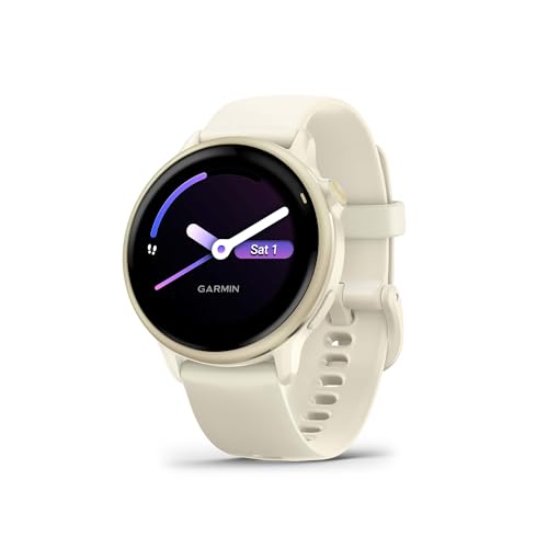 Garmin vívoactive® 6, Health and Fitness GPS Smartwatch, AMOLED Display, Up to 11 Days of Battery, Lunar Gold with Bone Band