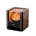 VANTENT Watch Winder for Automatic Watches with Exterior LED Lighting，Shining Finishing and Quiet Japanese Motor 2.0MAX Black (Brown)