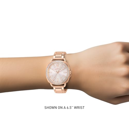 Invicta Lady's Wildflower 32mm Stainless Steel Quartz Watch, Rose Gold (Model: 46343)