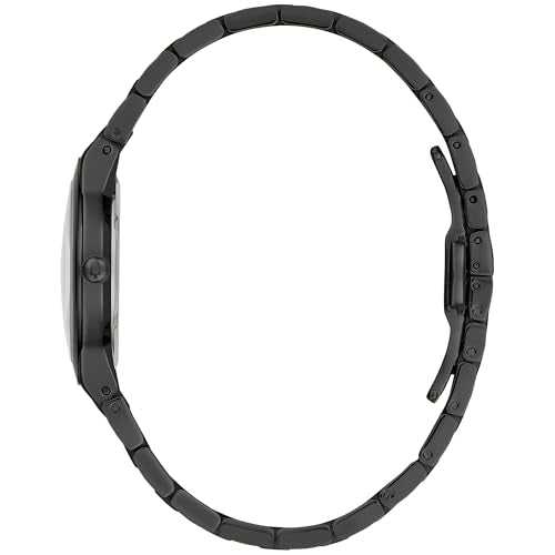 Bulova Ladies' Modern Millenia Black Stainless Steel 2-Hand Quartz Watch, Black Dial Style: 98L314