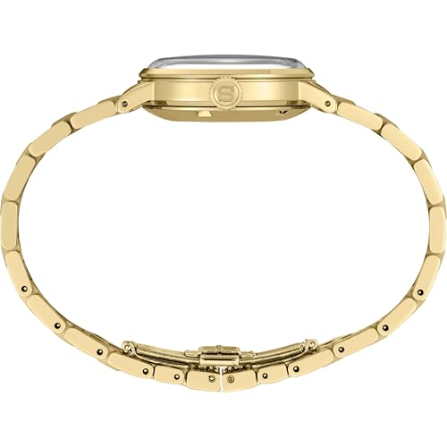 SEIKO SRE018 Presage Women's Cocktail Time Watch, Gold-Tone Dial, Diamond Markers, Automatic Movement, 50M Water Resistant
