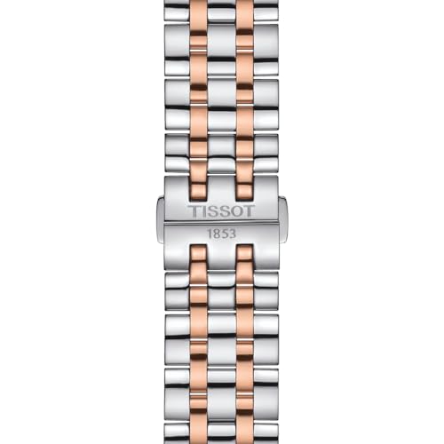 Tissot mens Classic Dream Stainless Steel Dress Watch Rose Gold T1294072203100