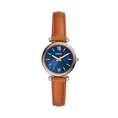 Fossil Women's Watch, Carlie Quartz Stainless Steel Three-Hand Watch for Women