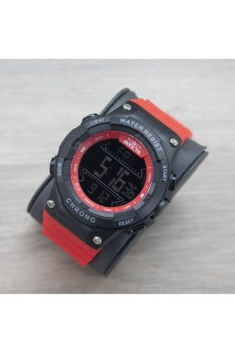 Invicta Invicta Racing Men 52mm Plastic Black Black dial Electronic Digital