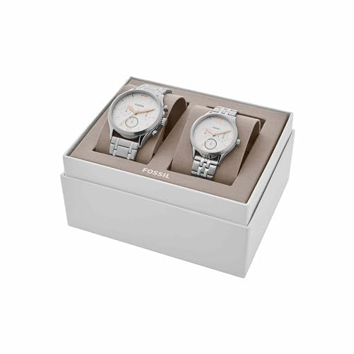 His and Her Fenmore Multifunction Stainless Steel Watch Gift Set