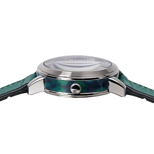 M.O.T Selection Automatic Watch - 39mm, Unisex, Open Heart Dial, Automatic Movement, Stainless Caseback, 3ATM Water Resistant – Ministry of Time (Green)