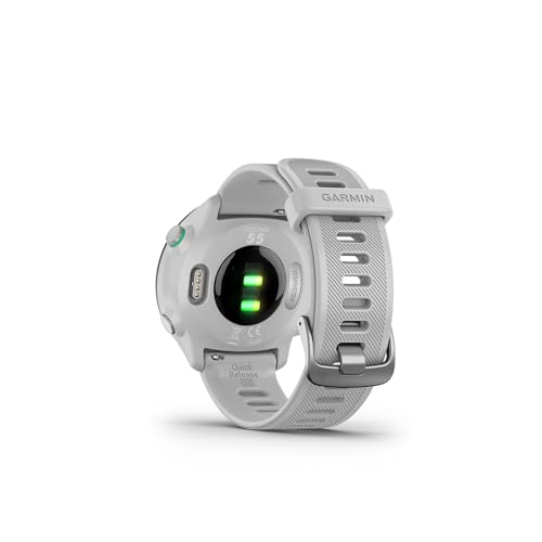 Garmin Forerunner 55, GPS Running Watch with Daily Suggested Workouts, Up to 2 Weeks of Battery Life, White
