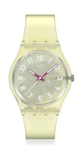 Swatch Gent Unisex Casual Watch Bio-sourced Yellow Quartz Water Resistant WAVELENGTHS of Sand