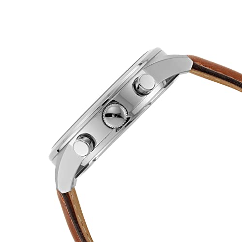 Flynn Chronograph Brown Leather Watch