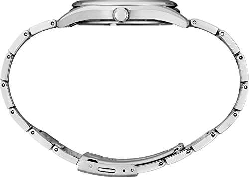SEIKO SUR375 Watch for Men - Essentials Collection - Black Dial with Sunray Finish, Date Calendar, Titanium Case & Bracelet, Sapphire Crystal, and 100m Water Resistant