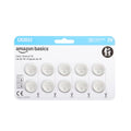 Amazon Basics CR2032 3V Lithium Coin Cell Batteries for Key Fob, Watch, Remote, Child-Proof Package, Non-Coated, AirTag Compatible, 10-Pack
