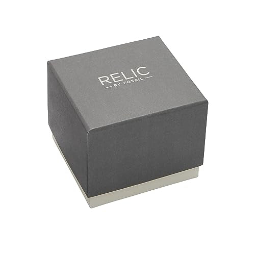 RELIC by Fossil Women's Charlotte Three-Hand Date Silver and Gold Two-Tone Alloy Metal Bracelet Watch, Gold and Silver Watch for Women