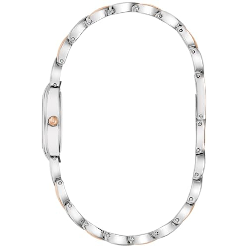 Bulova Ladies Quartz Classic, Two-Tone Stainless Steel Case & Silver-Tone Dial (Model: 98L332)
