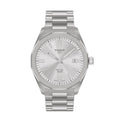 Tissot PRC 100 Solar, Silver Dial, 39mm Watch for Men, Stainless Steel Case and Bracelet, Solar Quartz Movement, T1514221103100