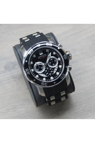 Invicta Men's 6977 Pro Diver Collection Stainless Steel Watch, Blue Dial Black Polyurethane Watch