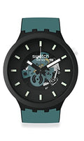 Swatch Big Bold Bioceramic Lacquered Unisex Watch Casual Polymer Black Automatic Waterproof Night Trip