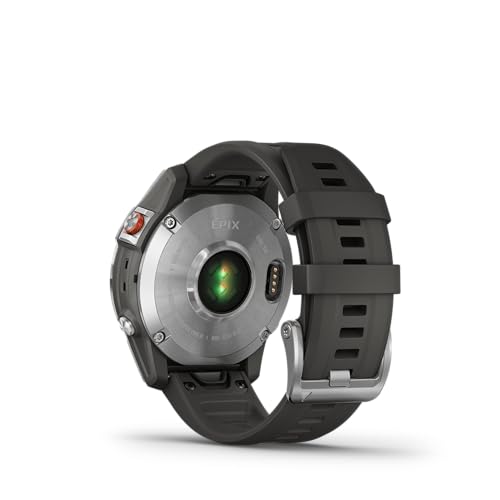 Garmin epix Gen 2, Premium Active smartwatch, Touchscreen AMOLED Display, Adventure Watch with Advanced Features, Slate Steel (Renewed)