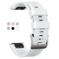 20mm Watch Band for Garmin Fenix 7S 6S 5S, Soft Silicone Band Bracelet Wristband Quick Fit for Garmin Women Smart Watch (White)