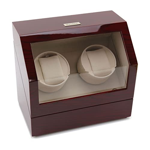 Heiden Watch Winder for Automatic Watches, Double Watch Winders for Rolex, Dual Watch Winder Japanese Motor - Zero Magenetization