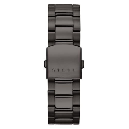GUESS Stainless Steel Gunmetal Chronograph Bracelet Watch with Date. Color: Gunmetal (Model: U0668G2)