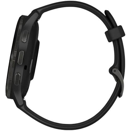 Garmin Venu 3 (Refurbished) Slate Stainless Steel Bezel 1.4-Inch AMOLED Touchscreen Display Smart Watch with 45mm Black Case and Silicone Band, 010-N2784-01