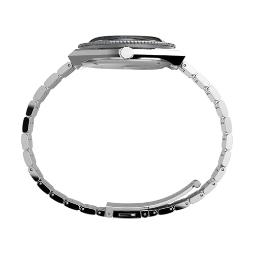 Timex Men's Q GMT 38mm Watch - Black Dial Blue Accent