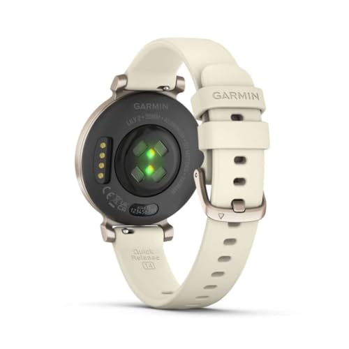 Garmin Lily 2, Small and Stylish Smartwatch, Hidden Display, Patterned Lens, Up to 5 Days Battery Life, Coconut (Renewed)