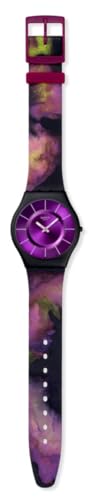 Swatch Skin Unisex Casual Watch Biosourced Black Quartz Water Resistant Paradise Bloom