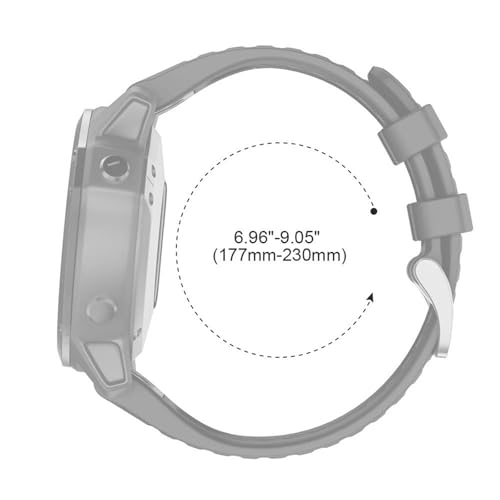NotoCity Compatible with Fenix 6 Watchbands 22mm band for Fenix 8 47mm/Fenix 6/Fenix 6 Pro/Fenix 5/Fenix 5 Plus/Forerunner 935/Forerunner 945/Approach S60/Quatix 5(Black)