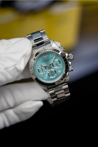 Invicta Speedway Men 39.5mm Stainless Steel Steel Tiffany Blue dial VD53B-14 Quartz
