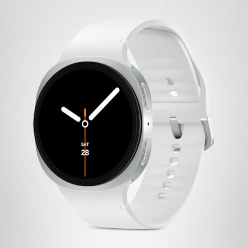 Samsung Galaxy Watch 8 | 44mm | AI Smartwatch w/ 1.47" AMOLED, Wear OS 6, Wi-Fi, Bluetooth, Heart Rate, GPS Fitness Tracker | IP68, MIL-STD-810H | International Model L330 | w/Fast Charger, Silver