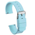 HARFINGTON Silicone Watch Band 16mm Width Quick Release Soft Rubber Replacement Watch Strap with Stainless Steel Buckle for Men Women, Blue