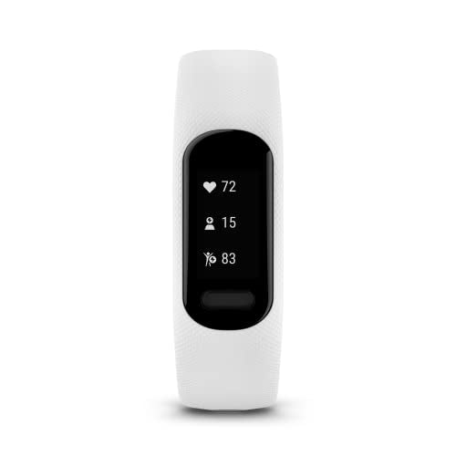 Garmin vívosmart® 5, Fitness Tracker, Long-Lasting Battery, Simple Design, White