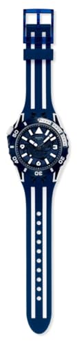 Swatch Scuba Unisex Casual Watch Bio-sourced Blue Quartz Water Resistant SEA WASP