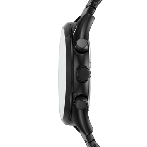 Fenmore Midsize Multifunction Black Stainless Steel Watch