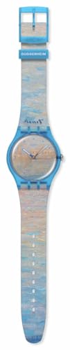 Swatch New Gent Unisex Casual Watch Bio-sourced Blue Quartz Water Resistant Monet's Palazzo DUCALE